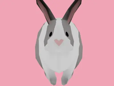 Rabbit Low-poly 3D model buy