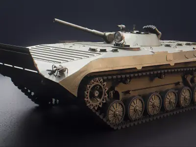 BMP 1 - Russian Armored Infantry Vehicle Low-poly 3D model