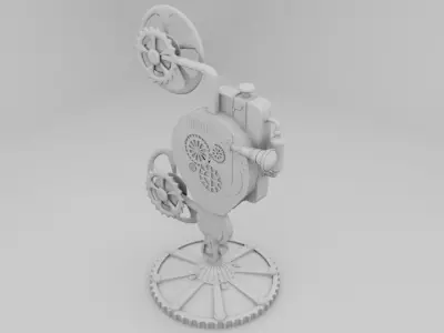 OLD FILM PROJECTOR 3D model