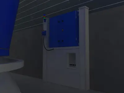 Automatic Farm Feeding System Robot 3D model