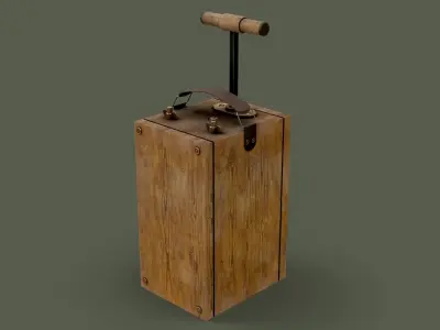 Dynamite Plunger Low-poly 3D model