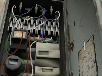 fuse box Free low-poly 3D model