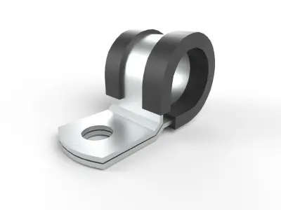 Cable Clamp M6 Low-poly 3D model