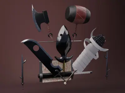 Seven Swords of the Mist 3D model