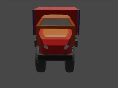 truck bemico pharma Free low-poly 3D model