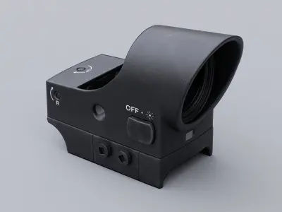 PK-06 Reflex Sight Low-poly 3D model