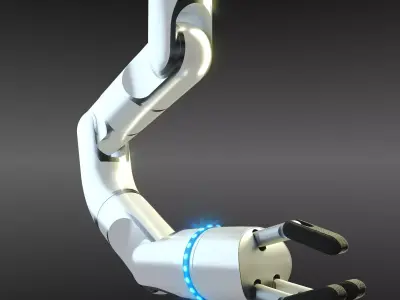 Robotic Arm Rigged 3D model purchase
