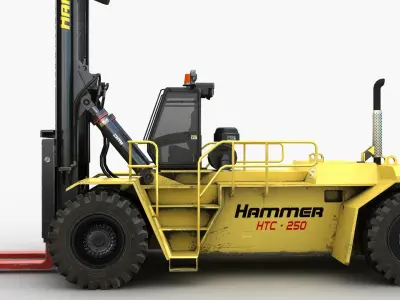 Forklift Heavy Load 3D model