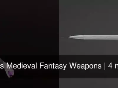 Cliffans Medieval Fantasy Weapons 3D Model Pack
