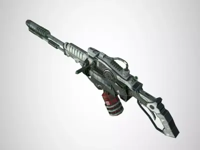 Gaming gun 3d model 3D model