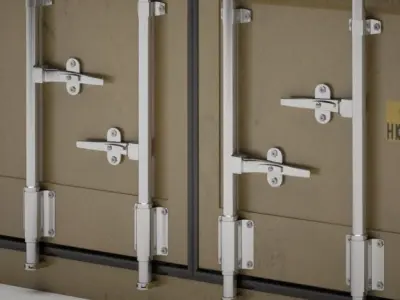 Cargo Container - MSC - Contenedor de carga 3D model