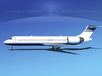 Boeing 717-200 Corporate 2 3D model