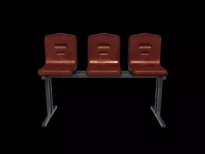 Waiting chair 05 3D model