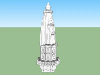 indian temple detail 3D model
