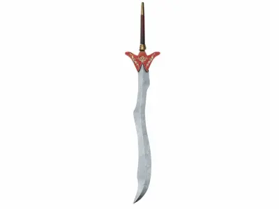 Sword 18 Low-poly 3D model