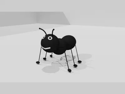 Ant 3D Model Low-poly 3D model purchase