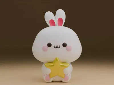 rabbit 55 3D print model purchase