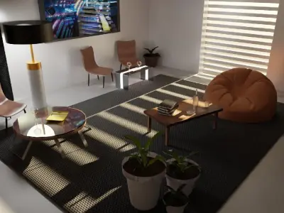 Living Room Free 3D model