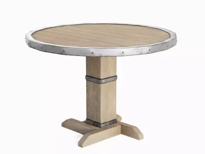 Antique Medieval Table 01 Low-poly 3D model