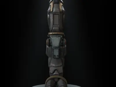 Scfi Robot Foot Free low-poly 3D model