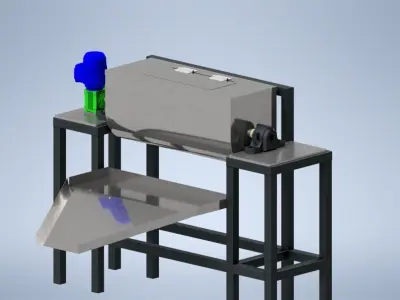 RIBBON MIXER MACHINE 3D model