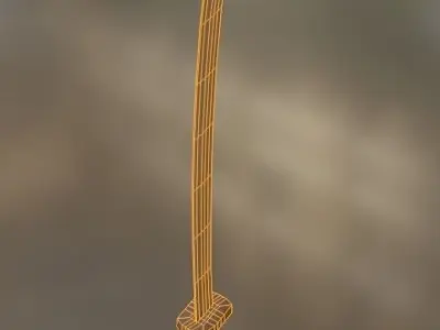 Sword samurai 3D model
