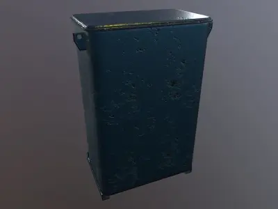 Power Box Game Ready Low-poly 3D model