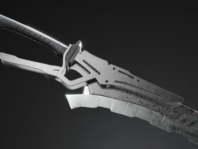 sword Low-poly 3D model 23