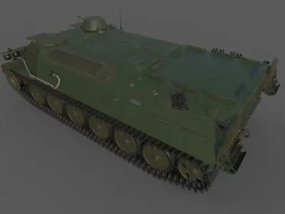 MT-LB armored vehicle 3D model