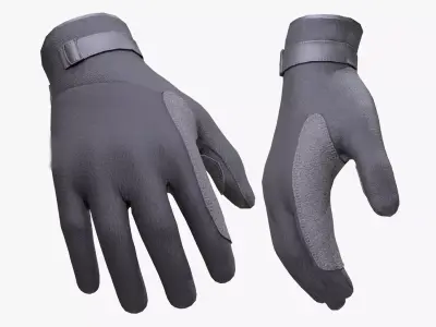 Rescue Gloves 90 - All MH Bodies - UE5 Skeletons - Rigged Low-poly 3D model