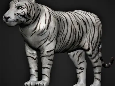 White Tiger 3D model