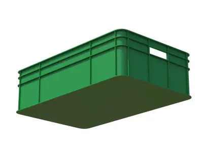 Plastic Fruit Crate 3D model