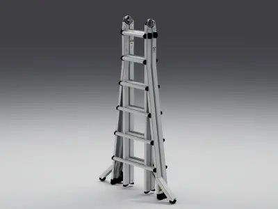 Foldable Ladder Low-poly 3D model