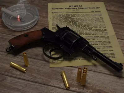 Revolver Nagant 1895  Free 3D model