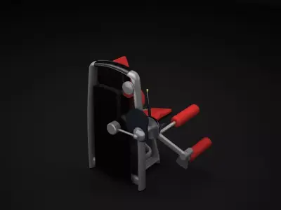 Leg Curl Machine 3D model purchase