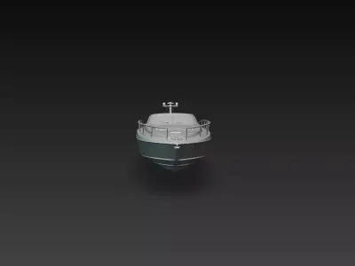 Luxury Modern Speed Boat Yacht 3D Print STL 3D print model