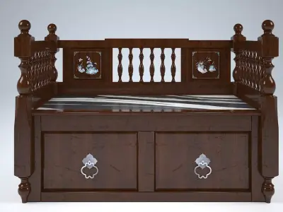 ANTIQUE TRUNK 2 SEATER 3D model