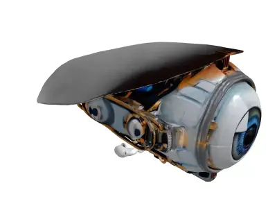 Futuristic Cybernetic Eye 3D Model 3D model