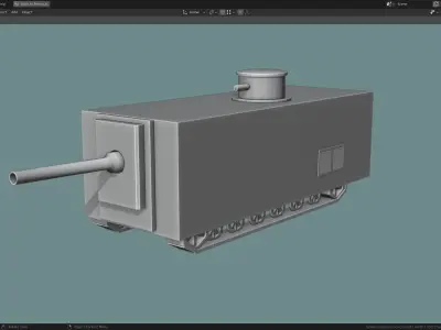 Mendeleev Tank Base Mesh Free low-poly 3D model