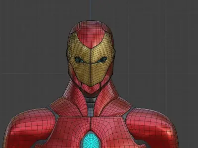 Iron man invincible - MARVEL Low-poly 3D model