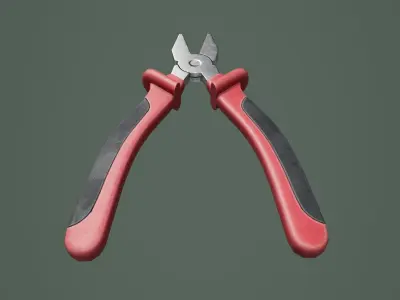 Plier 01 Low-poly 3D model