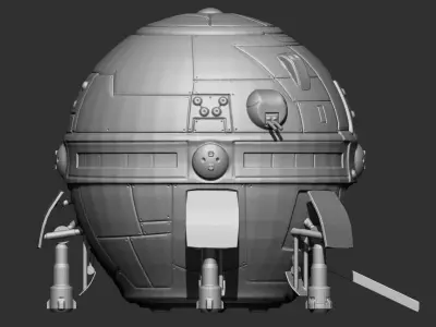 3D BattleTech DropShip  3D print model