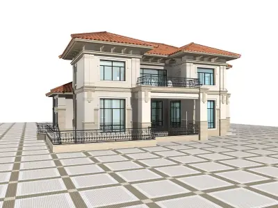 Villa house 3D model order