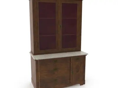 Antique Cabinet A 3D model