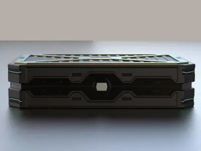 Sci-Fi Military Case 3D model purchase