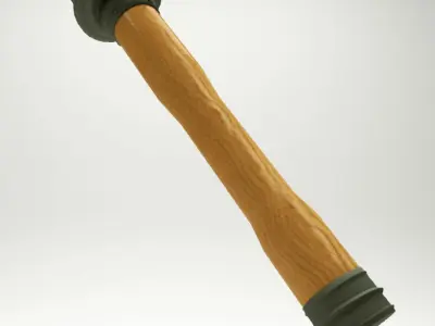 German hand grenade Low-poly 3D model