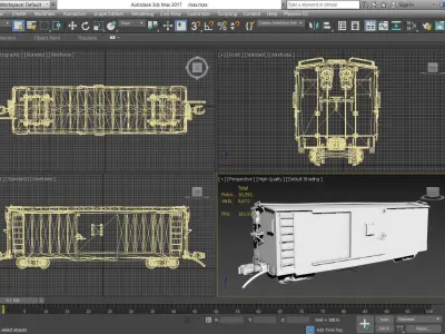 TRAIN - box2 3D model