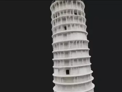 Leaning Tower of Pisa 3D Model 3D model