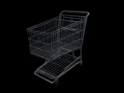 Shopping Cart - Gest Low-poly 3D model