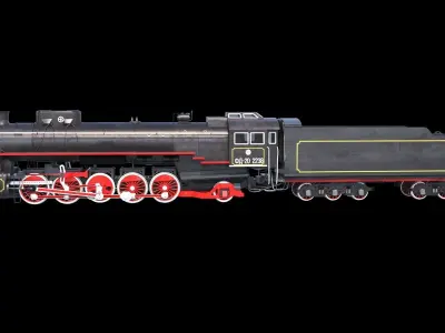 Soviet Locomotive FD 20 3D model
